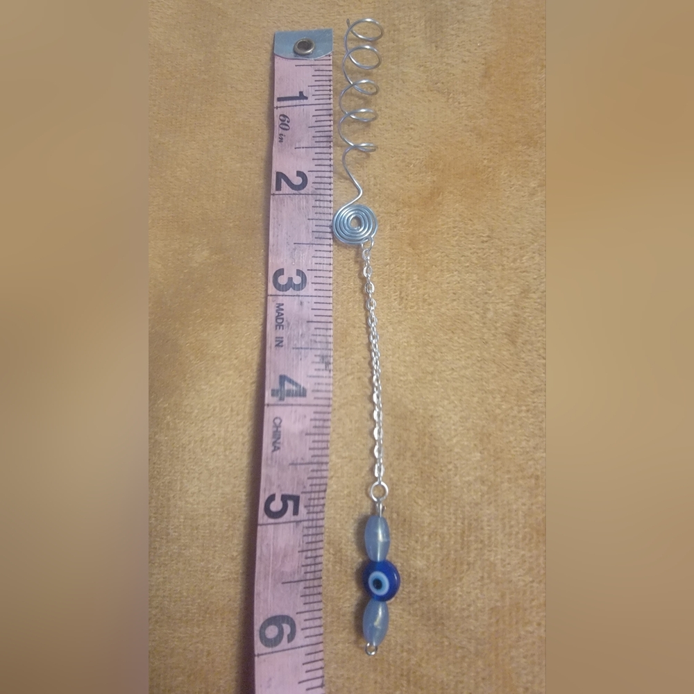 Handcrafted Silver-Tone Spiral Hair Coil